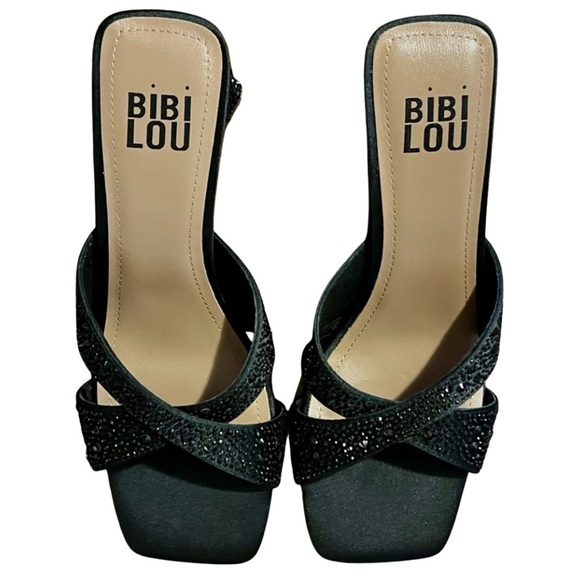 BiBi Shoes - Bibi Lou Black Embellished Sandals